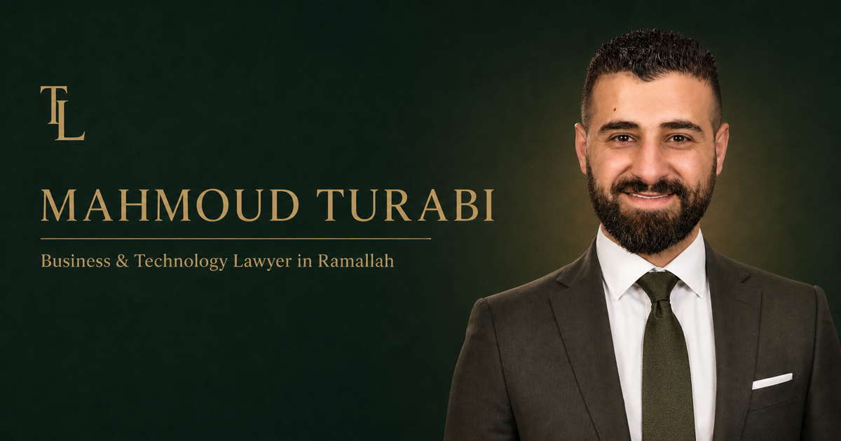 Mahmoud Turabi, business and technology lawyer in Ramallah